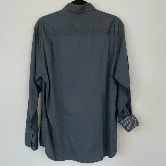 Tommy Bahama Long Sleeve Herringbone Button Up - Picture 2 of 7